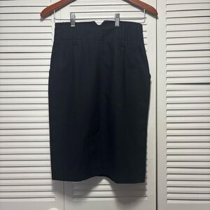 Daily Habit Classic Black Pencil Skirt Size S
